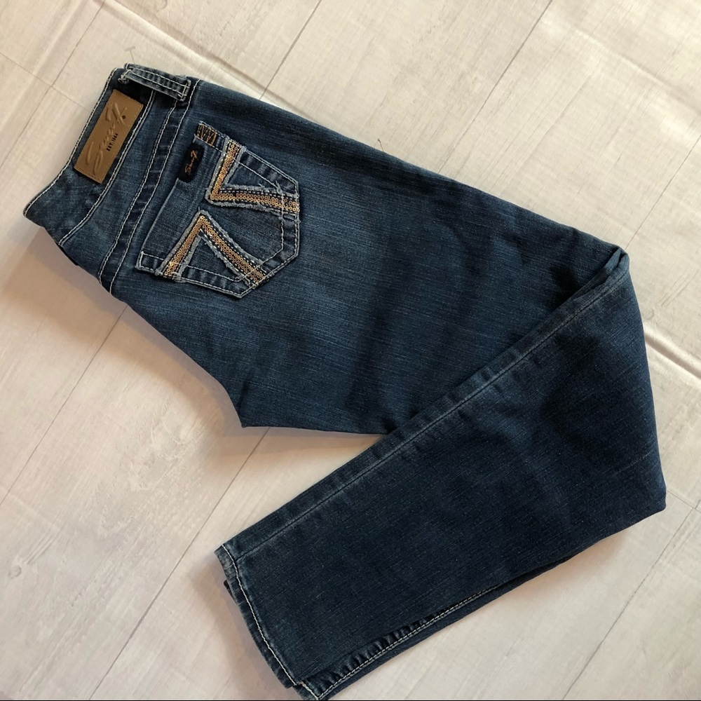 Seven 7 Rhinestone Denim Sz 28